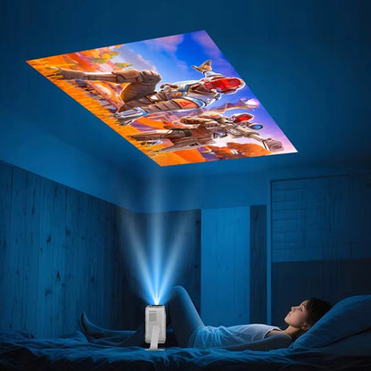 Mini Portable Projector Android 14 WiFi Full HD 4K 8K for Phone Zenwire PrimeView IMC460 Pro
