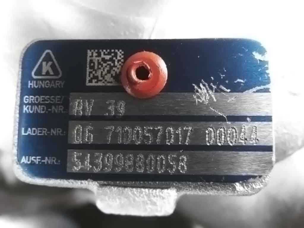 Turbo 54399880058 54399700058 (R)
