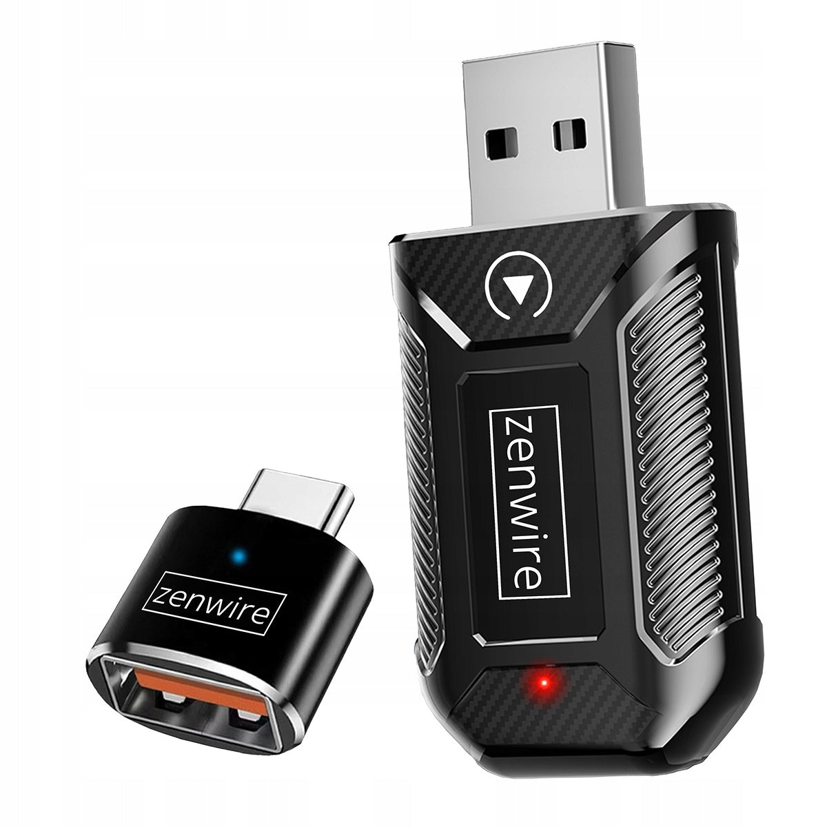 Mini Adapter Carplay Android Auto Bezprzewodowy CarLink Audio USB USB-C 10m Zenwire M30