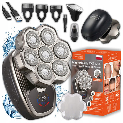 Shaver Męska Trimmer Trimmer Shaving Head Hair Nose 7D Wireless Zenwire MasterBlade YK312-7