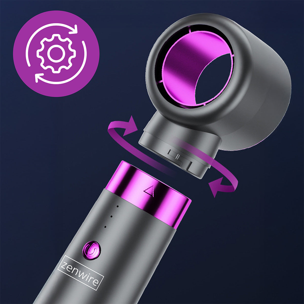 5-v-1 dryer in likalnik for lase with Ionic in brush for straightening hair - powerful set ZENWIRE KS-Q7