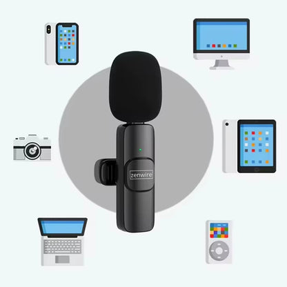 Mini Microphone Lavalier Bezprzewodowy Condenser Phone for Computer USB-C Zenwire TrueTone K1
