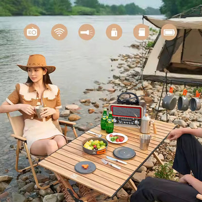 Radio Retro FM Solar Bluetooth Przenośne Battery-Powered Kitchen Antenna USB-C Zenwire BT-S060