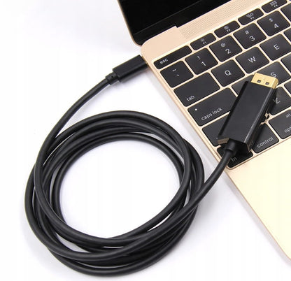 Cable Adapter MHL USB-C DisplayPort 4K 60 HZ 1,8M Thunderbolt 3.0 for MacBook Pro Air and other devices Zenwire ZW-02