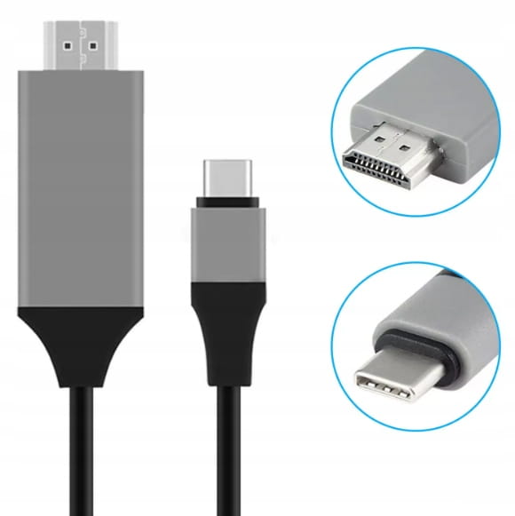 Cable Adapter MHL USB-C for HDMI 4K Thunderbolt 3.0 for MacBook PRO AIR SAMSUNG and other devices