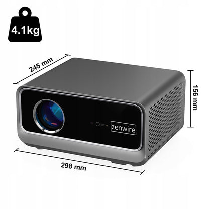 Portable smart Projector Zenwire PrimeView G60, Full HD 1080p, support 4K, 1300 ANSI, Android/Google TV 14, Wi‑Fi 6, Bluetooth 5.2, AutoFocus in 4D Auto Keystone