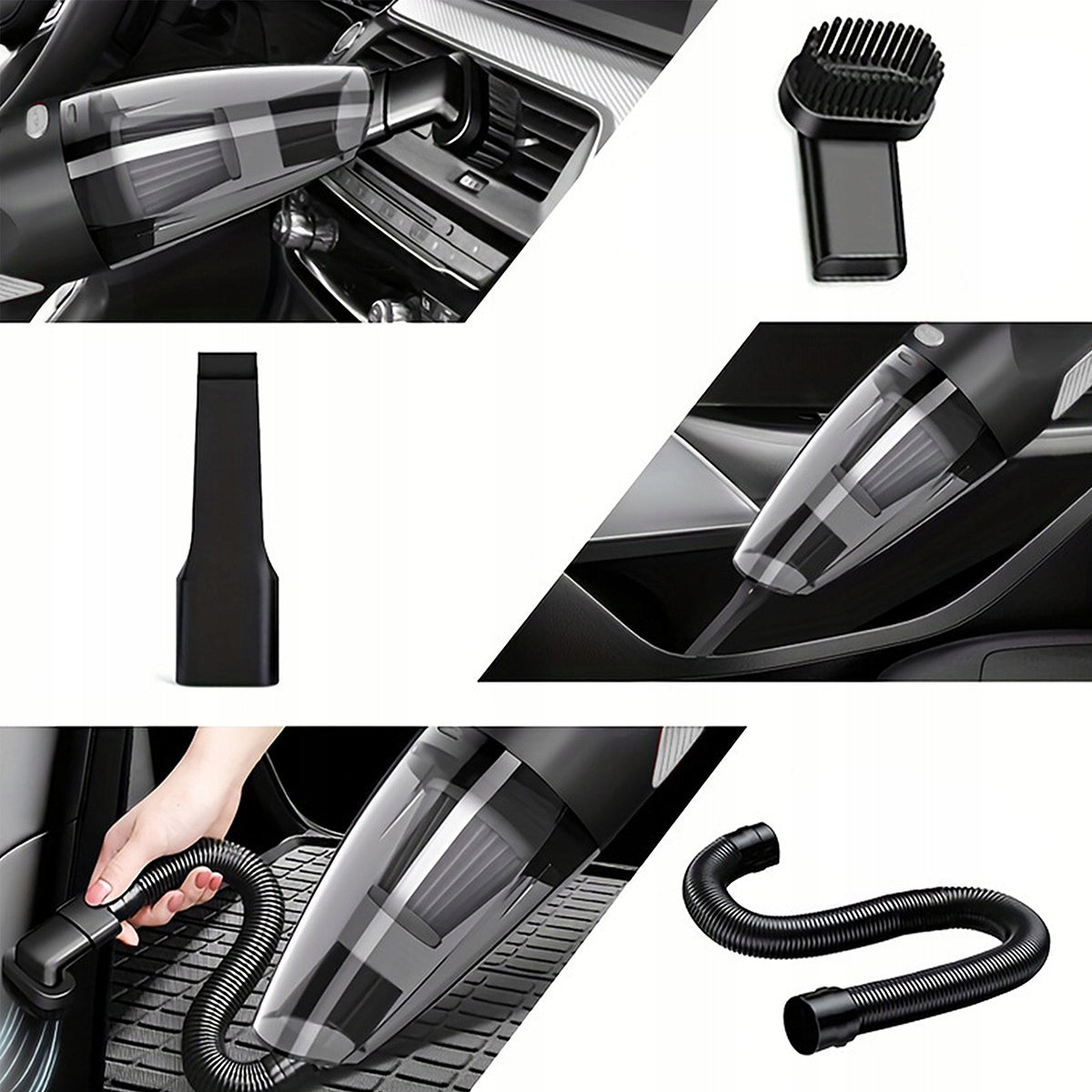 Mini handheld Wireless Car Handheld Vacuum with high-capacity battery in port USB-C