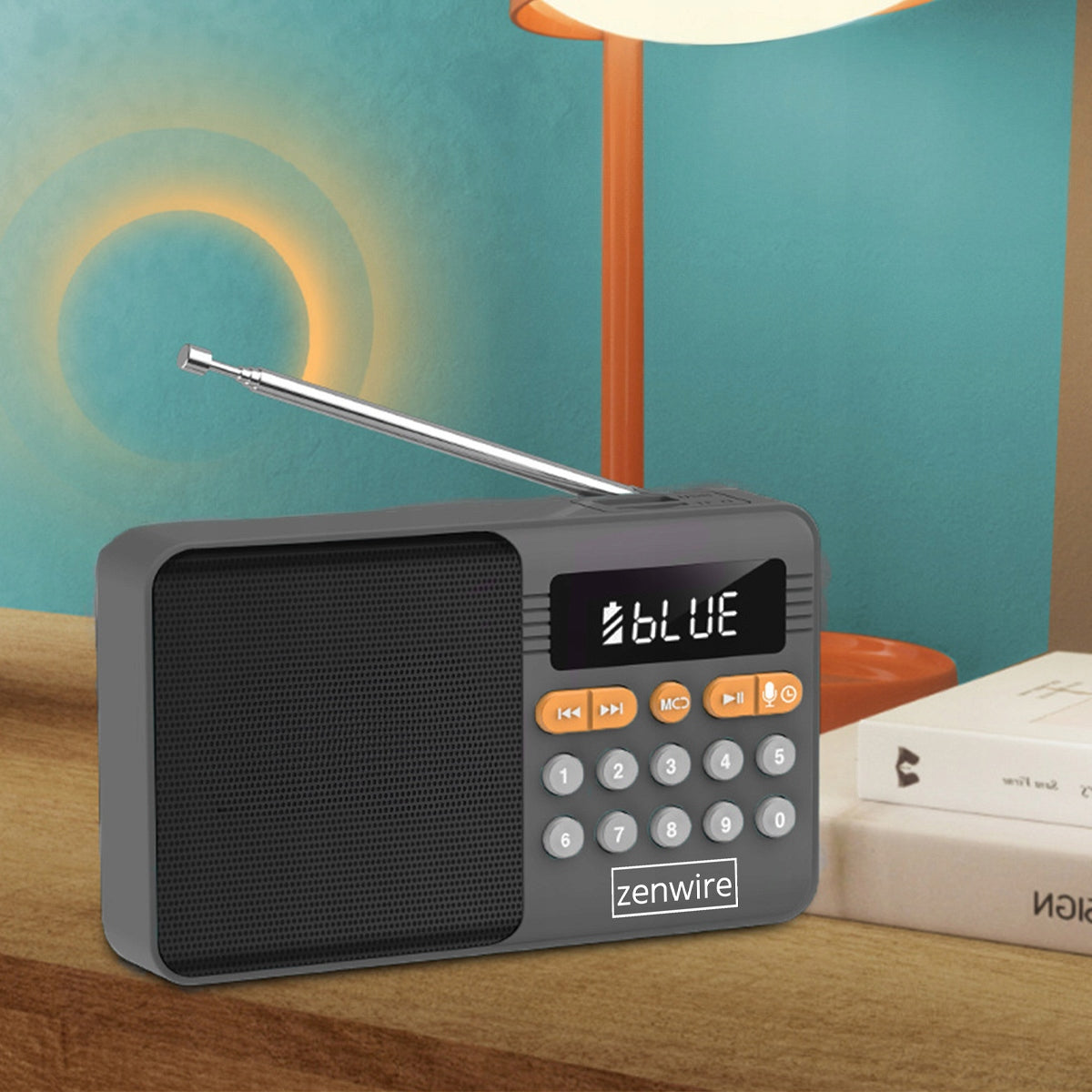 Mini FM Radio Bluetooth Przenośne Battery-Powered Kitchen Speaker Bezprzewodowy Zenwire YSF-005BT