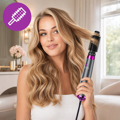 5-v-1 dryer in likalnik for lase with Ionic in brush for straightening hair - powerful set ZENWIRE KS-Q7