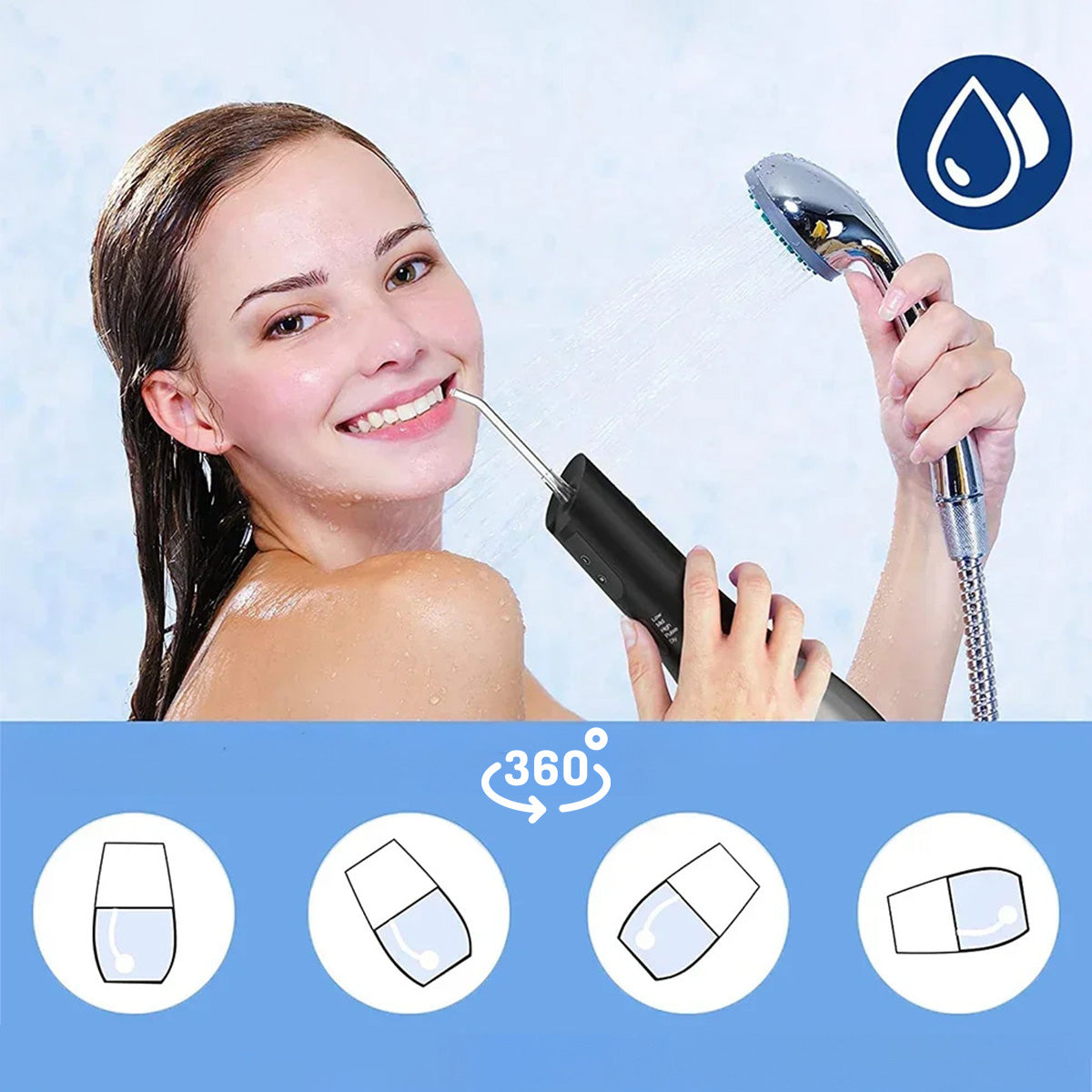 Water Flosser Portable Bezprzewodowy Dental Tooth Oral 500 ml Zenwire WF238