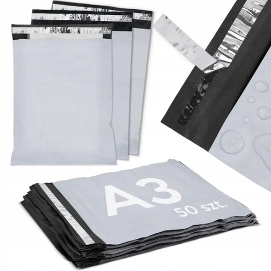 Courier Mailing Bags 310 x 420 mm 50 pcs Foliopak Poly Mailers Zenwire A3