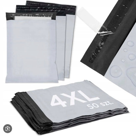 Courier Mailing Bags Duże 450 x 550 mm Foliopak Poly Mailers 50 pcs Zenwire 4 XL