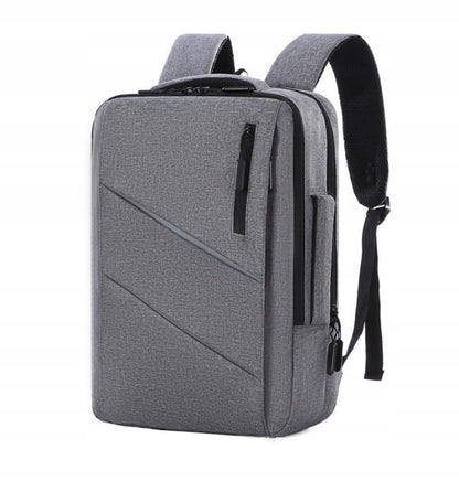 Backpack Laptop Bag 2w1 Gray USB 15 15,6 CALI