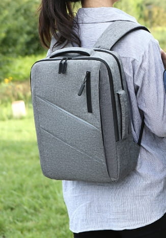 Backpack Laptop Bag 2w1 Gray USB 15 15,6 CALI