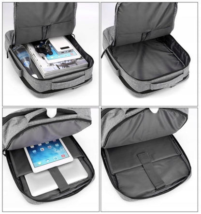 Backpack Laptop Bag 2w1 Gray USB 15 15,6 CALI