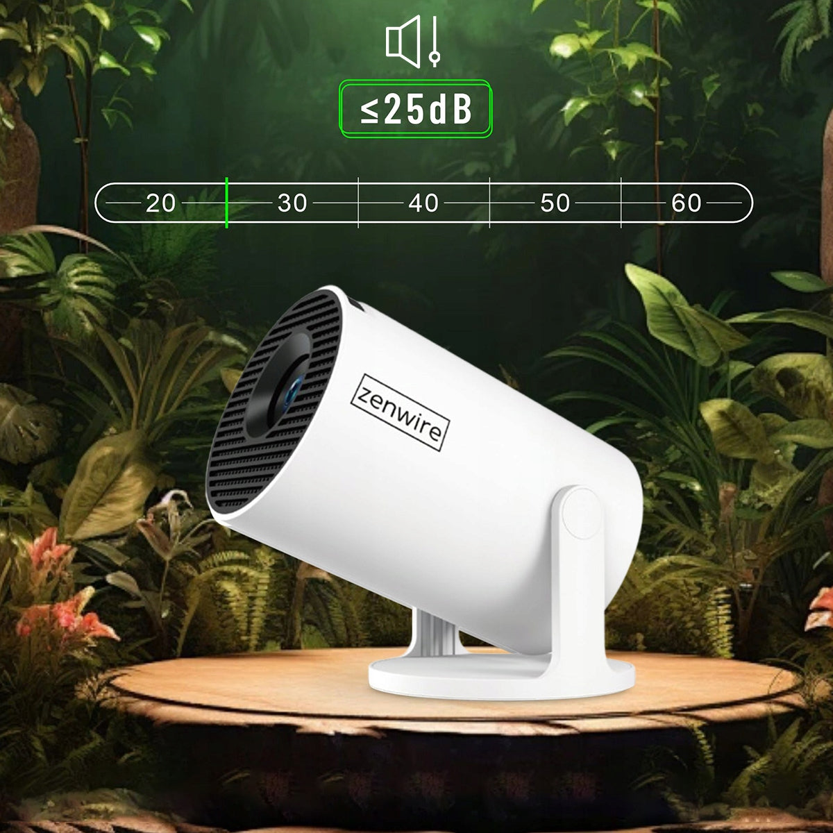 Portable Mini Projector Android TV Wifi 6 Projector 360 Full HD 4K Bluetooth Zenwire HY300 Pro 360
