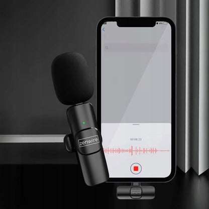 Mini Microphone Lavalier Bezprzewodowy Condenser Phone for Computer USB-C Zenwire TrueTone K1