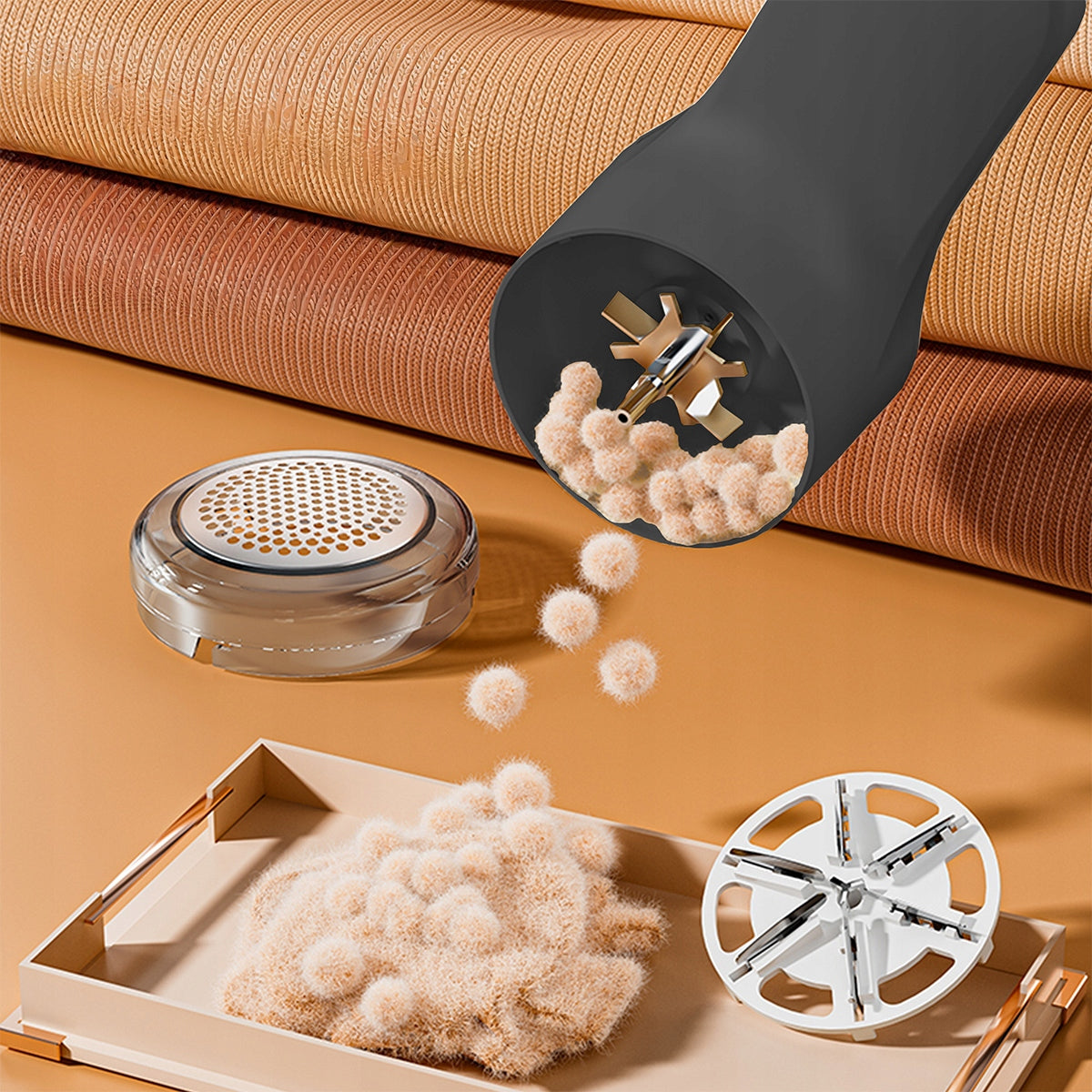 Shaver Trimmer Fabric Sweater Electric Rechargeable Sieciowa USB-C X2