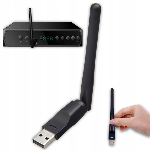 Network Adapter Adapter WiFi USB Antenna Wi-Fi for Tunera Dekodera DVB-T2 HEVC Zenwire WD-1516
