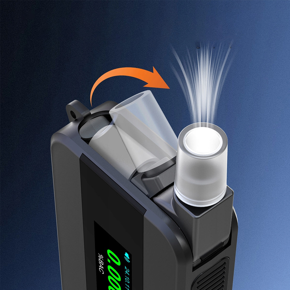 Policijski Breathalyzer AI Breathless Professional 6x mouthpieces