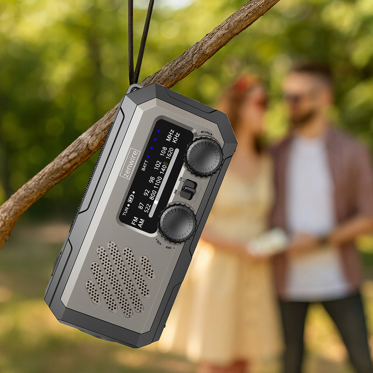 Mini Radio Przenośne Solar Awaryjne Budowlane na Korbkę Baterie Powerbank Zenwire Vibe Y2