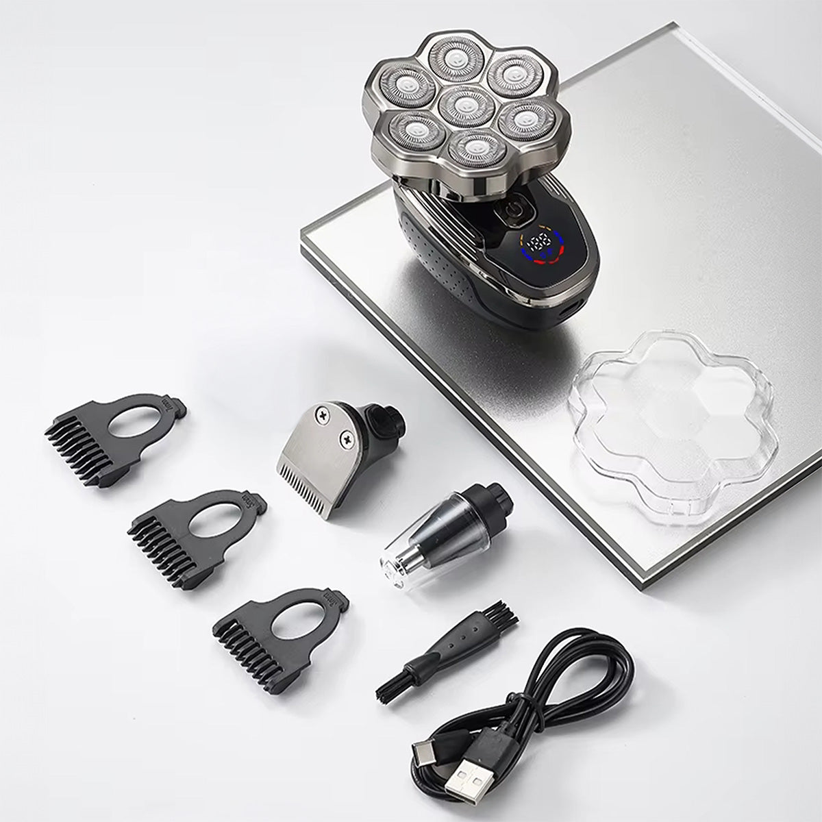 Shaver Męska Trimmer Trimmer Shaving Head Hair Nose 7D Wireless Zenwire MasterBlade YK312-7