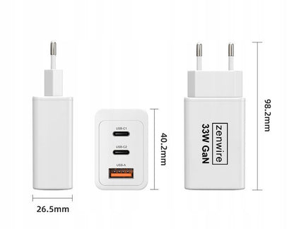 Gan 35W A+C EU PLUG Charger YMS-618