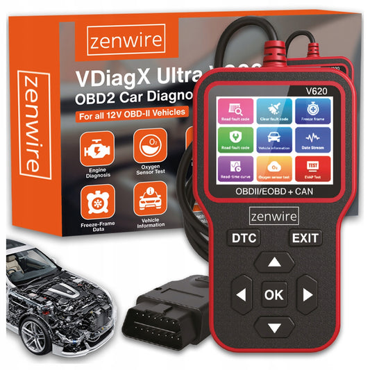 interface, tester, diagnostic scanner, Display OBD2 ELM327 CAN, for Computer Zenwire V620