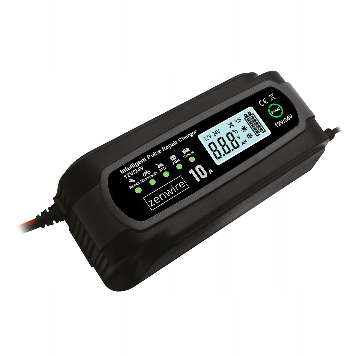 Battery Charger Charger Battery Car with Repair Mode 12V 24V 10A Zenwire JMD-10