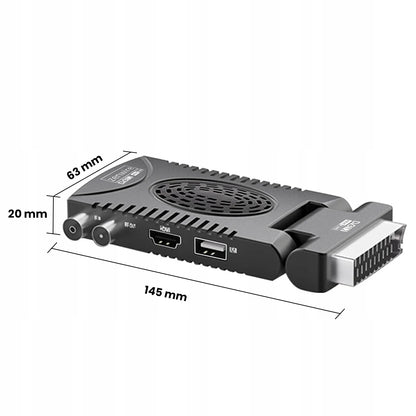 TV Tuner Decoder Satelitarny DVB-T2 HEVC H.265 WiFi Terrestrial TV Stick Zenwire DVB-T2 Zenwire 002