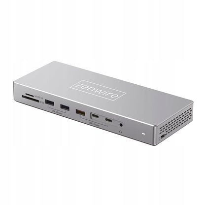 Docking Station Hub USB-C 16w1 2x HDMI 4K 60Hz Display Port 1.4 USB SD Jack Zenwire BS-HD1601