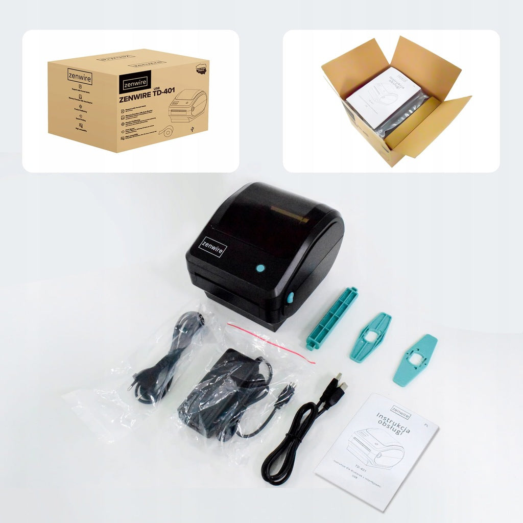 Zenwire 4-palčni Printer Labels TD-401 USB
