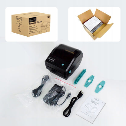 Zenwire 4-palčni Printer Labels TD-401 USB
