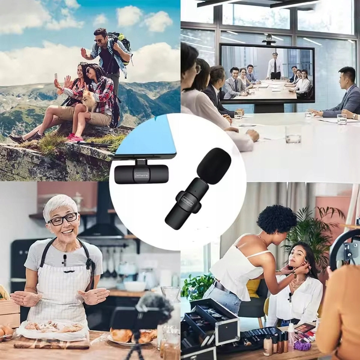 Mini Microphone Lavalier Bezprzewodowy Condenser Phone for Computer USB-C Zenwire TrueTone K1