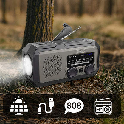 Mini Radio Przenośne Solar Awaryjne Budowlane na Korbkę Baterie Powerbank Zenwire Vibe Y2