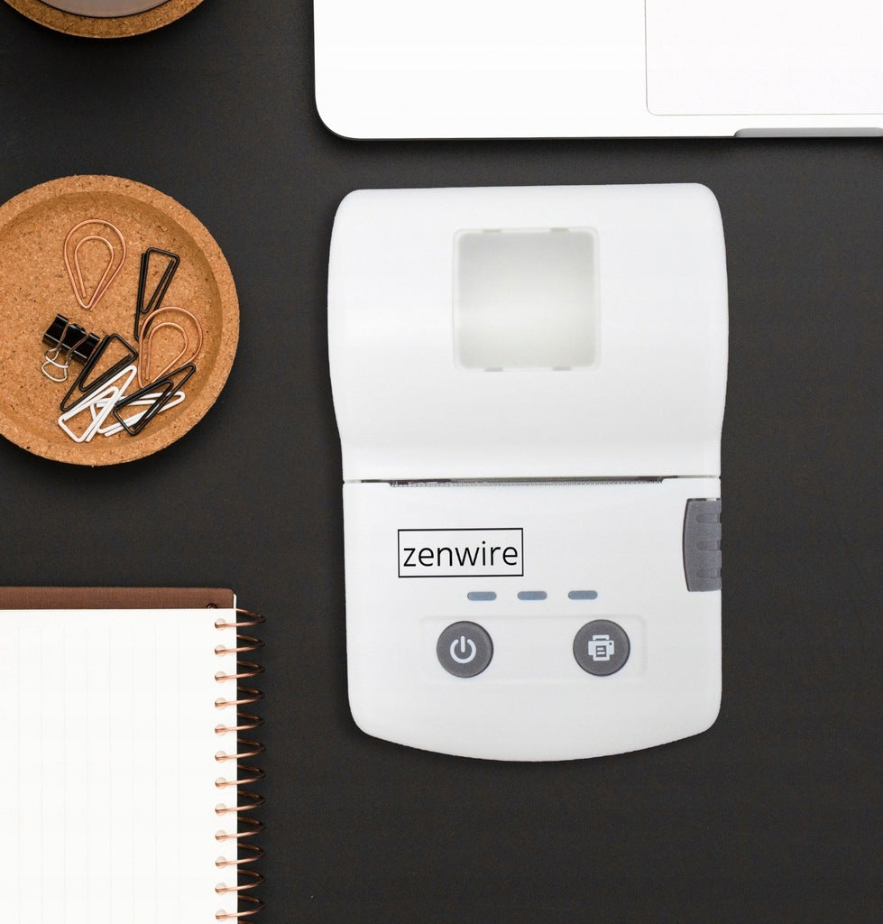 Mini Printer Labels Portable Thermal Bluetooth USB-C with built-in 1500 mAh battery Zenwire TP-210