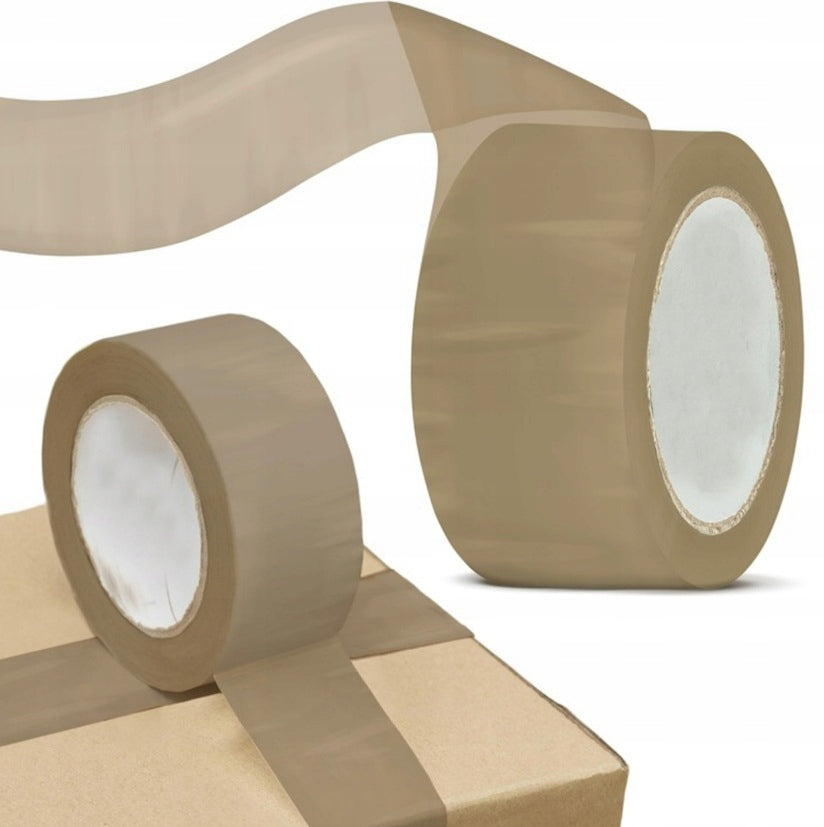 Strong Packing Tape Heavy-Duty Brown 48mm Akryl Acrylic 90m Zenwire 48100