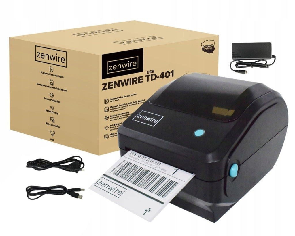 Zenwire 4-palčni Printer Labels TD-401 USB