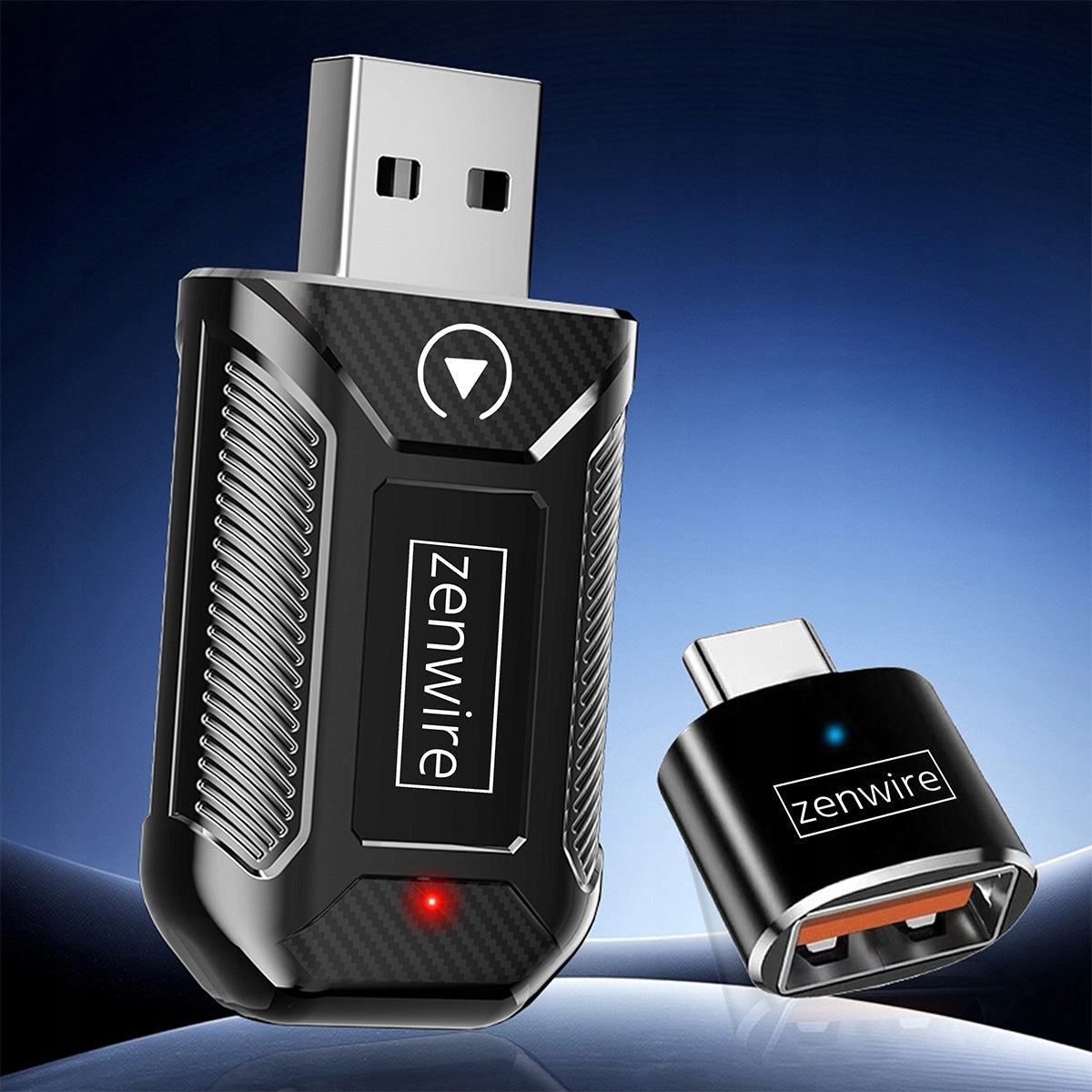Mini Adapter Carplay Android Auto Bezprzewodowy CarLink Audio USB USB-C 10m Zenwire M30
