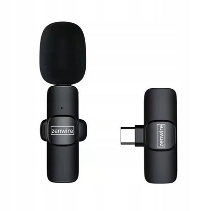 Mini Microphone Lavalier Bezprzewodowy Condenser Phone for Computer USB-C Zenwire TrueTone K1