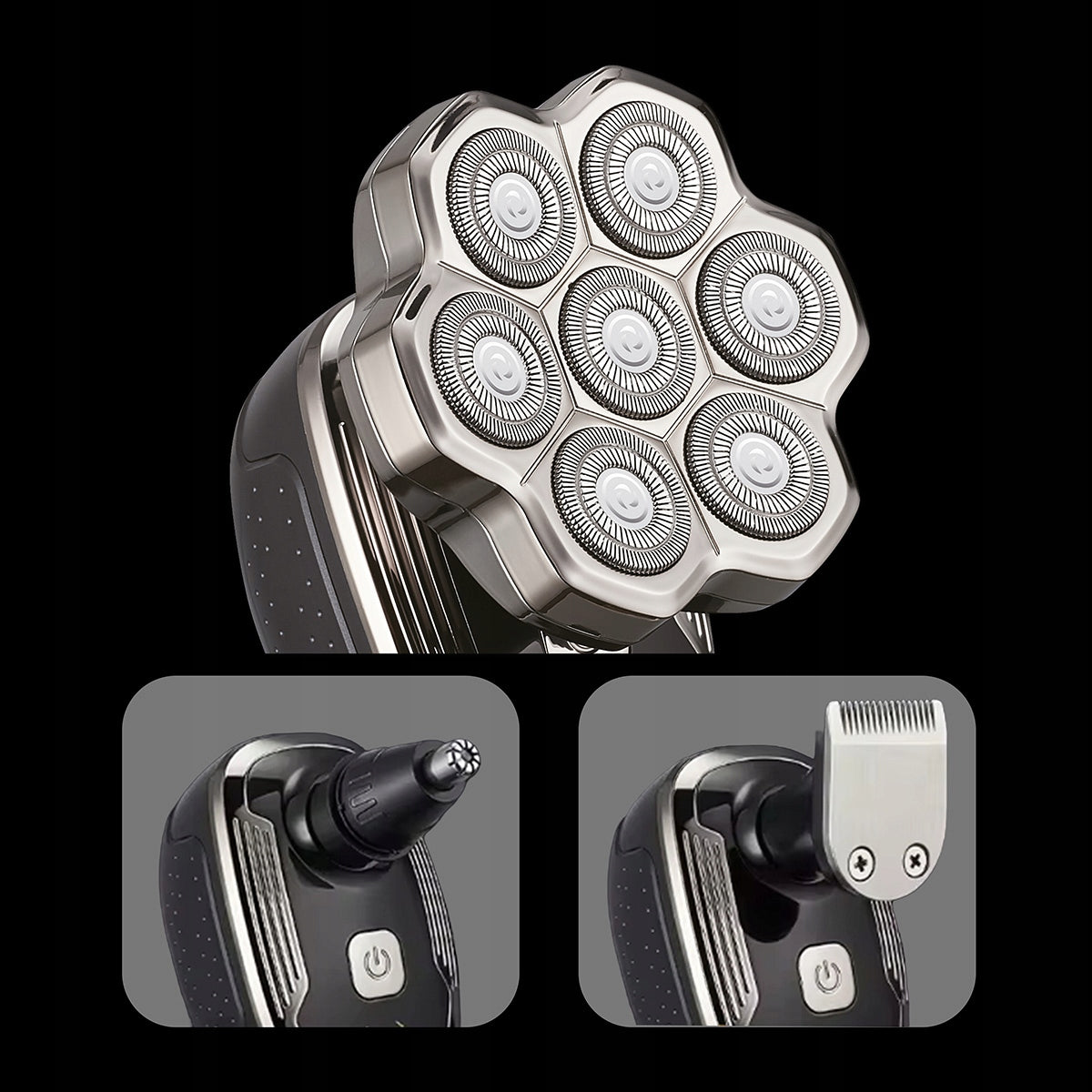 Shaver Męska Trimmer Trimmer Shaving Head Hair Nose 7D Wireless Zenwire MasterBlade YK312-7