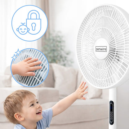 Fan Fan Standing Standing Standing Domowy POKOJOWY Remote Control TIMER Zenwire STL189