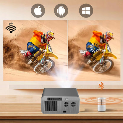 Portable smart Projector Zenwire PrimeView G60, Full HD 1080p, support 4K, 1300 ANSI, Android/Google TV 14, Wi‑Fi 6, Bluetooth 5.2, AutoFocus in 4D Auto Keystone