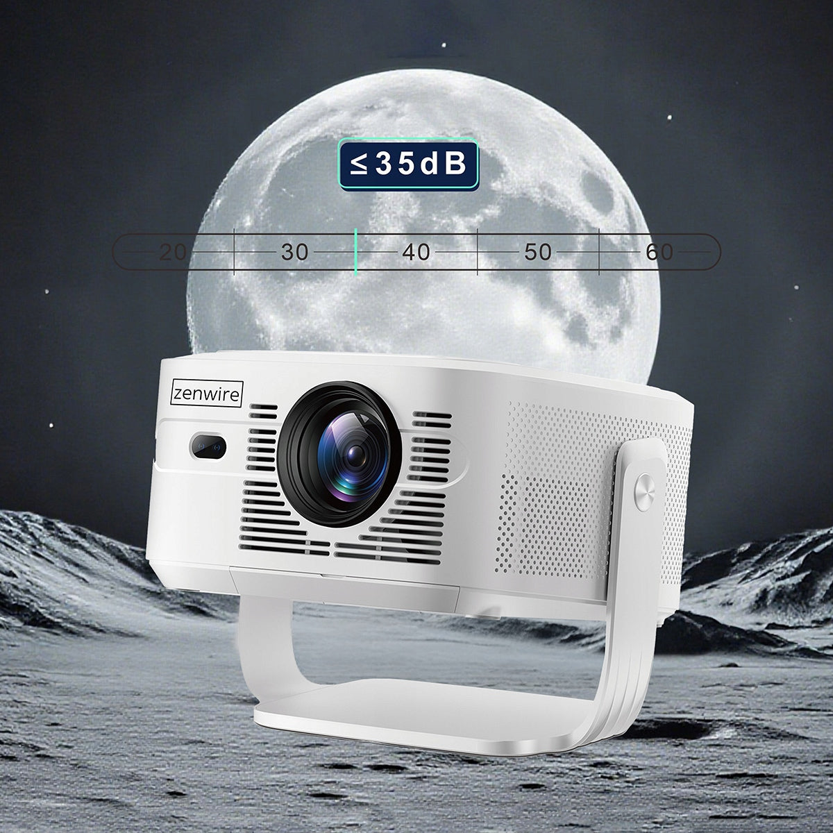 Mini Portable Projector Android 14 WiFi Full HD 4K 8K for Phone Zenwire PrimeView IMC460 Pro