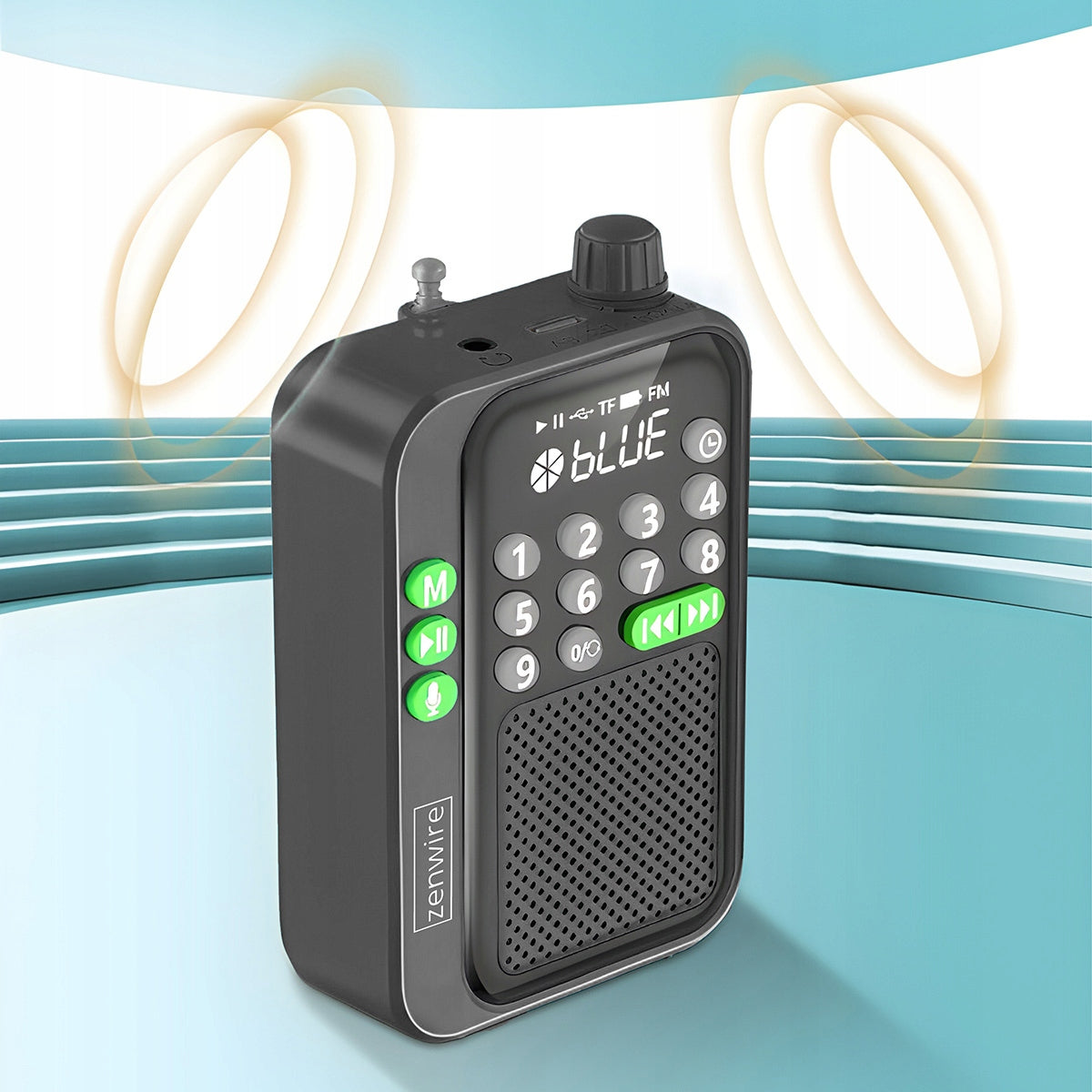 Mini FM Radio Kieszonkowe Bluetooth Przenośne Budowlane Kitchen Battery-Powered Zenwire Y1