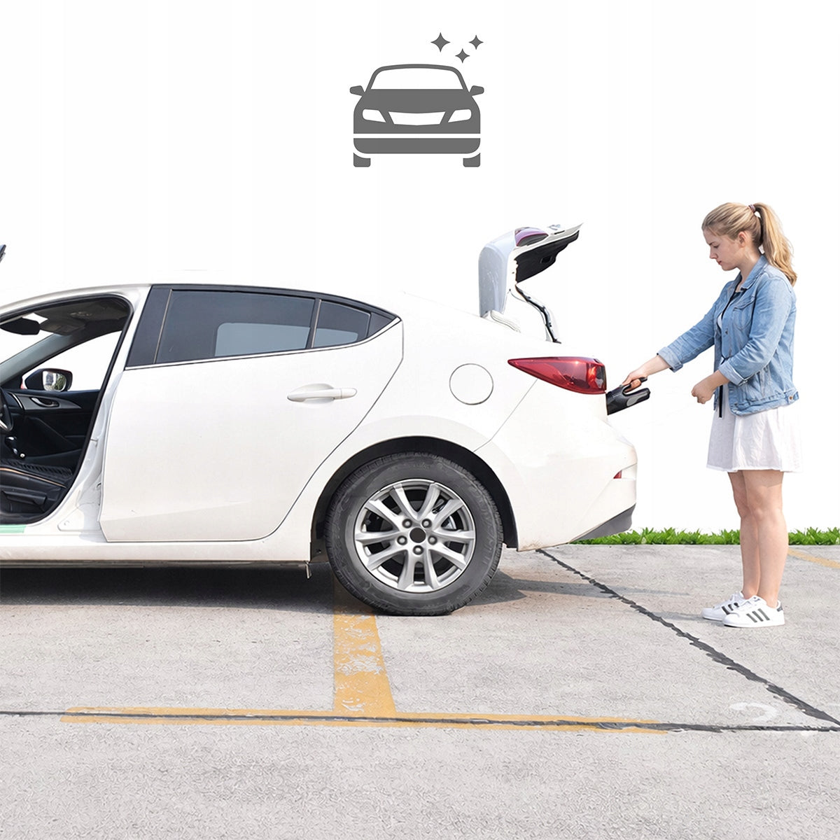 Mini handheld Wireless Car Handheld Vacuum with high-capacity battery in port USB-C